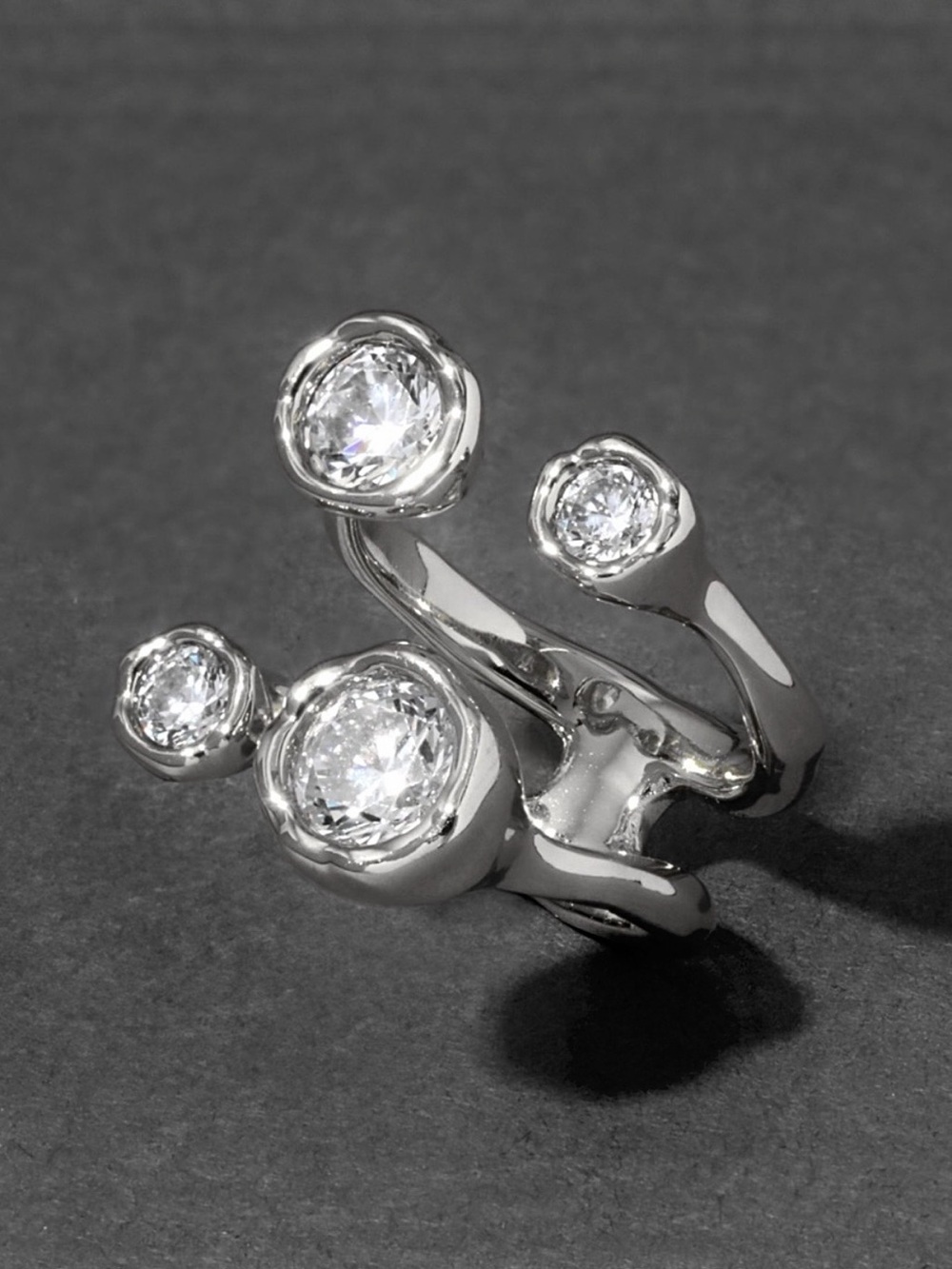 Alexis Bittar Asterales Silver Open Ring
